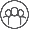 10. Connect People icon white