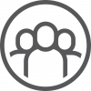 10. Connect People icon white